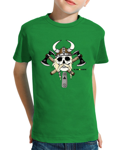 T-shirt bambino manica corta ragazzo vichingo