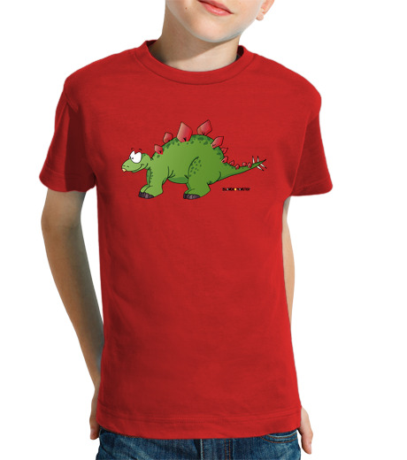 T-shirt bambino manica corta stegosaurus niñx