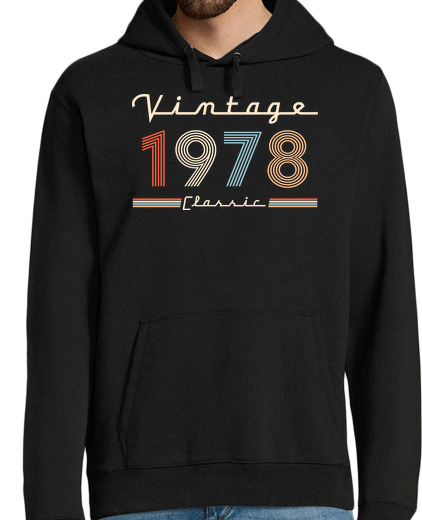 Sweat-shirt À Capuche Pour Homme 1978 - vendange c les sic