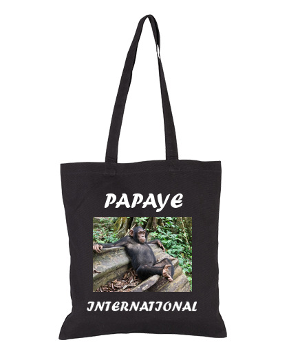 Image of international papaya tote bag
