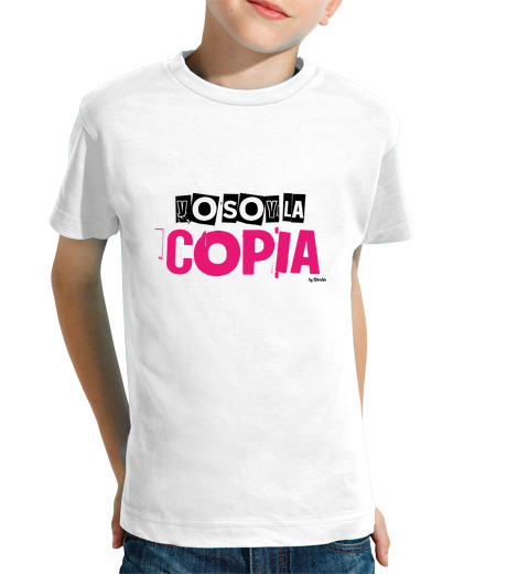 T-shirt bambino manica corta Io sono la copia