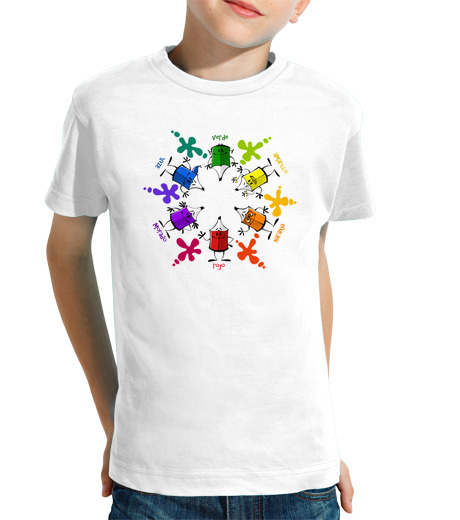 Tee Shirt Pour Enfant Manche Courte colorin 01