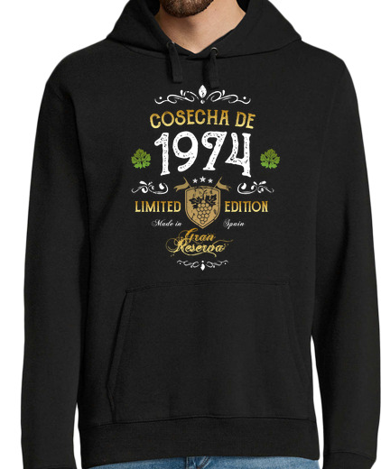 Sweat-shirt À Capuche Pour Homme Millésime 1974 - Grand Reserve