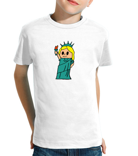 Tee Shirt Pour Enfant Manche Courte statue de la Liberté