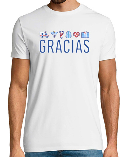 Image of thank you sanitary doctors and nurses man t-shirt short manga man t-shirt