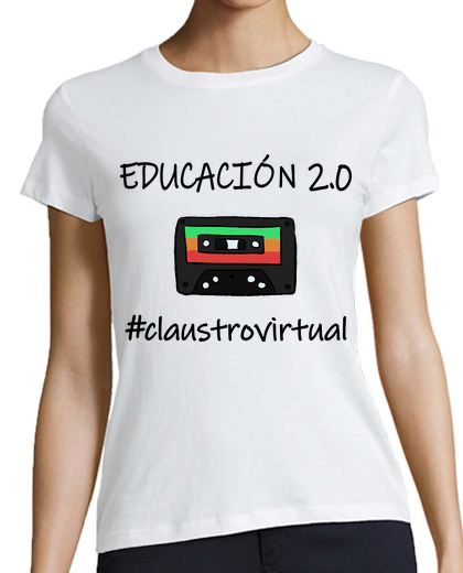 Tee Shirt Femme Classique Manches Courtes éducation 20 noir