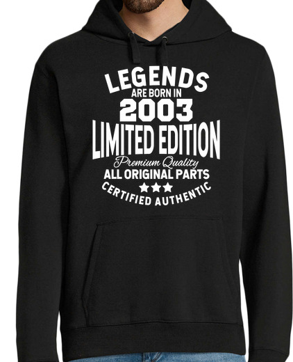 Sweat-shirt À Capuche Pour Homme Legends are born in 2003