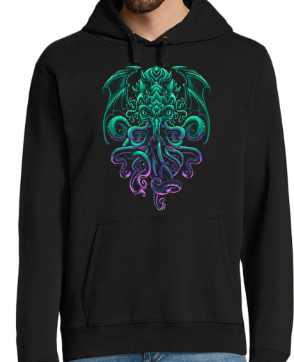 Sweat-shirt À Capuche Pour Homme cthulhu