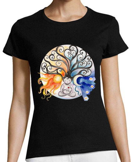Image of tree mother sun and moon woman short manga