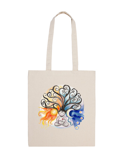 Image of tree mother sun and moon cloth bag