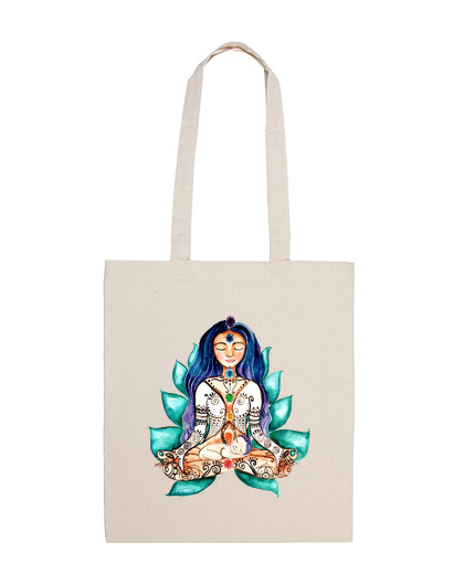 Image of chakras goddess cloth bag