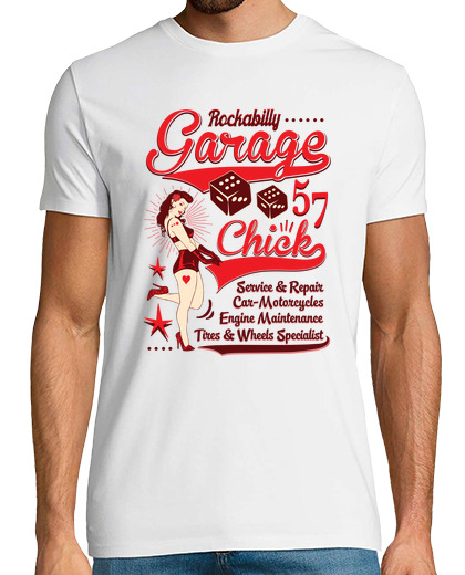 Image of rockabilly garage retro sexy pin up vintage 50s rock and roll t shirt
