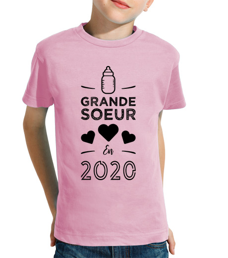 T-shirt bambino manica corta sorella maggiore nel 2020