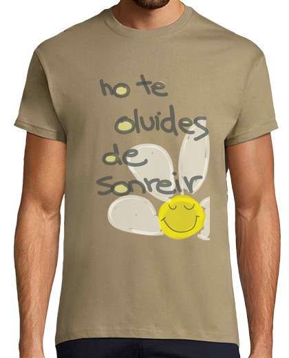 Tee Shirt Homme Manche Courte sourire