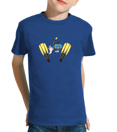 Camiseta Niño Manga Corta Submarinista feliz laTostadora
