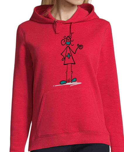 Sweat-shirt À Capuche Pour Femme infirmière covid19