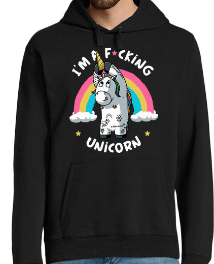 Sweat-shirt À Capuche Pour Homme putain de licorne