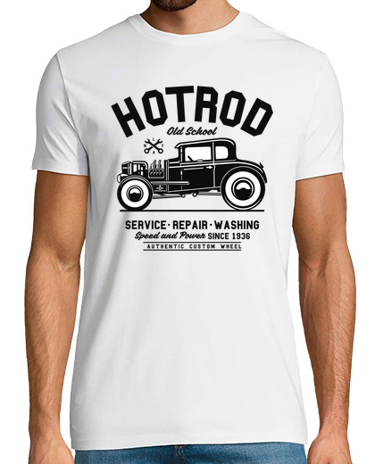 Image of t shirt hot rod retro old school vintage 1936 mechanics