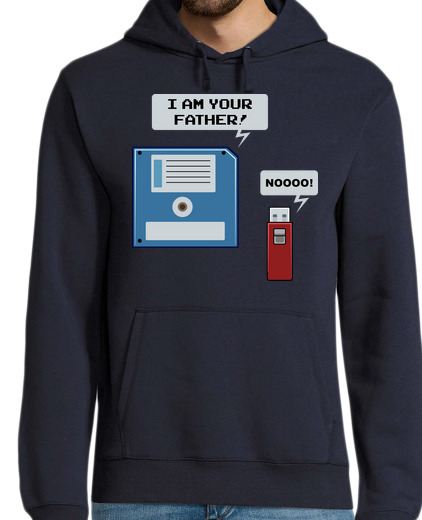 Sweat-shirt À Capuche Pour Homme disquette et clé USB