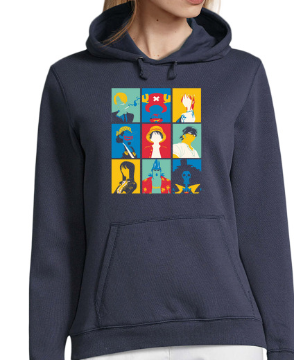 Sweat-shirt À Capuche Pour Femme Pirate Pop