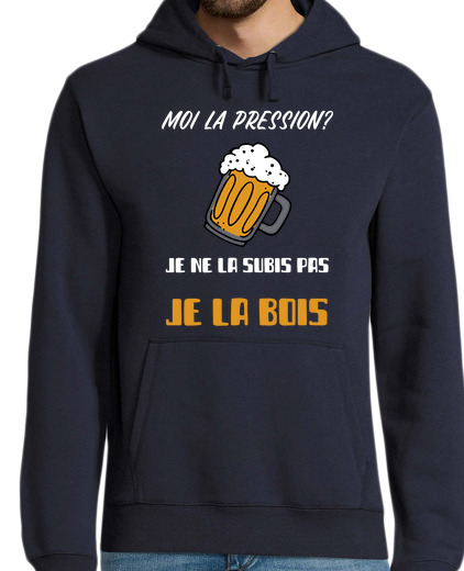 Sweat-shirt À Capuche Pour Homme Moi la pression je ne la subis pas