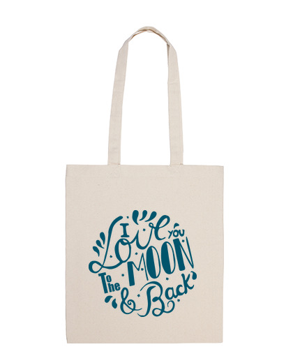 Bolsa Lettering I love you azul laTostadora