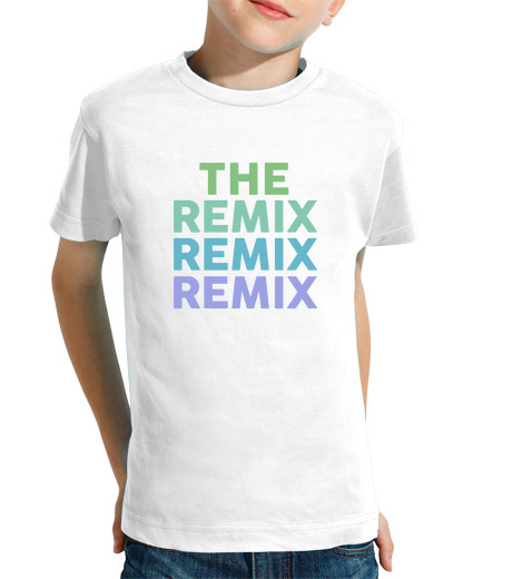 T-shirt bambino manica corta il remix