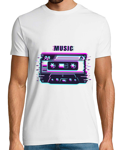 Image of cassette retro vintage music glitch