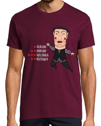 Image of the basque grandfather. white letters for dark t shirt