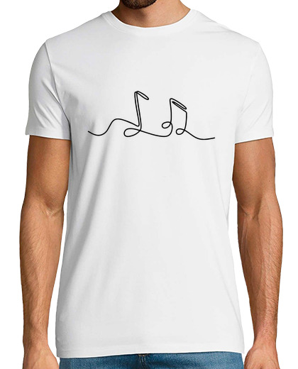 Tee Shirt Homme Manche Courte notes de musique