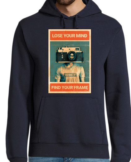 Sweat-shirt À Capuche Pour Homme Lose your mind find your frame