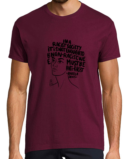 Image of illustration angela davis t shirt