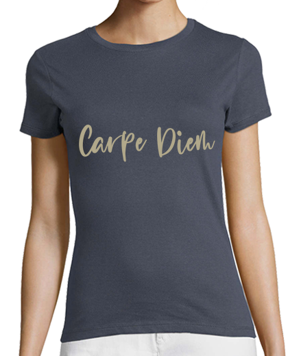 Image of gold carpe diem t shirt