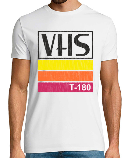 Image of vintage vhs video tape retro cassette 80s vintage colors