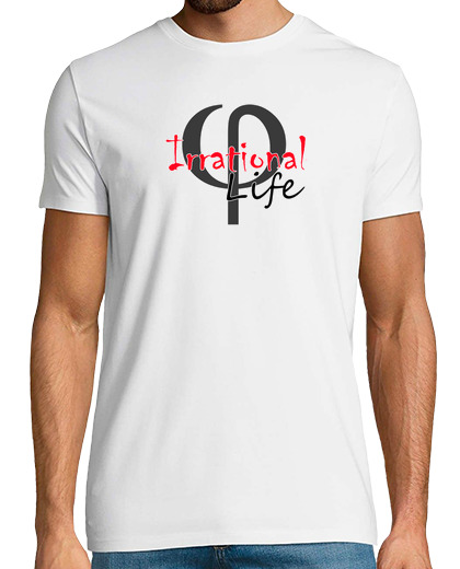 Tee Shirt Homme Manche Courte t-shirt nombre irrationnel de la vie irrationnelle phi