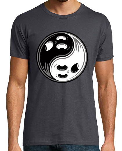 Image of Ghost Yin Yang Black and White