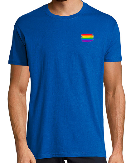 Image of gay pride flag t shirt