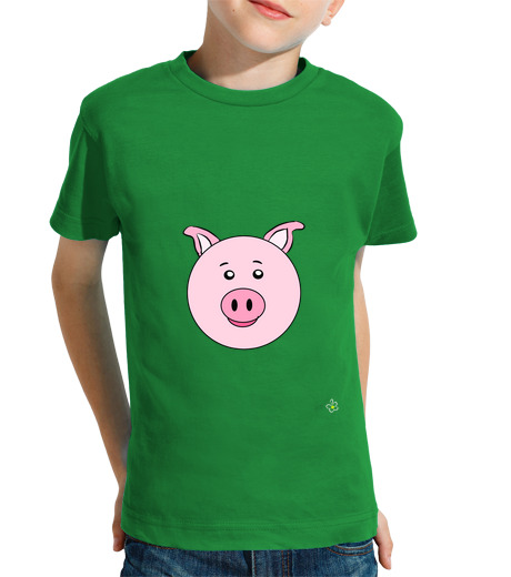 Tee Shirt Pour Enfant Manche Courte petit cochon