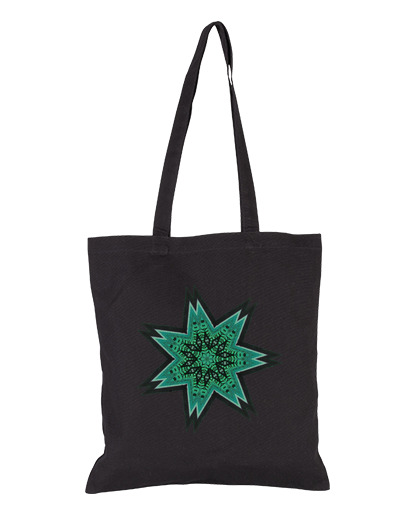 Bolsa estrella verde azul étnica laTostadora