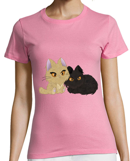 Image of woman t-shirt kittens odyn and chai