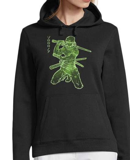 Sweat-shirt À Capuche Pour Femme zoro vert