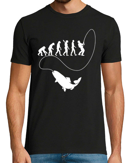 Image of Fisherman fishing evolution