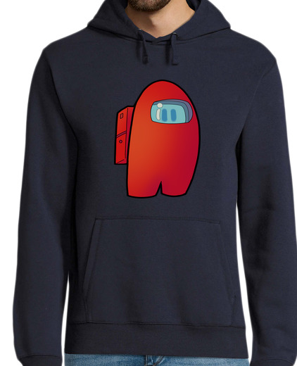 Sweat-shirt À Capuche Pour Homme parmi nous rouge