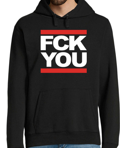 Sweat-shirt À Capuche Pour Homme fck vous