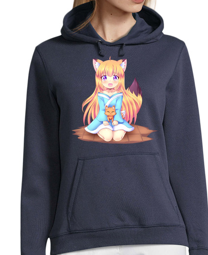 Sweat-shirt À Capuche Pour Femme fille de renard