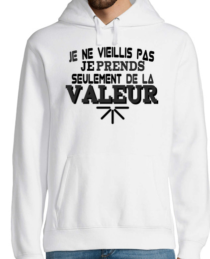 Sweat-shirt À Capuche Pour Homme je ne vieillis pas