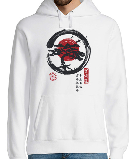 Sweat-shirt À Capuche Pour Homme règles miyagi-do enso