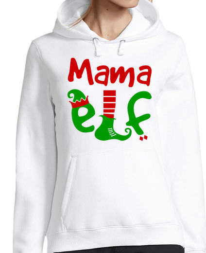 Sweat-shirt À Capuche Pour Femme maman elfe