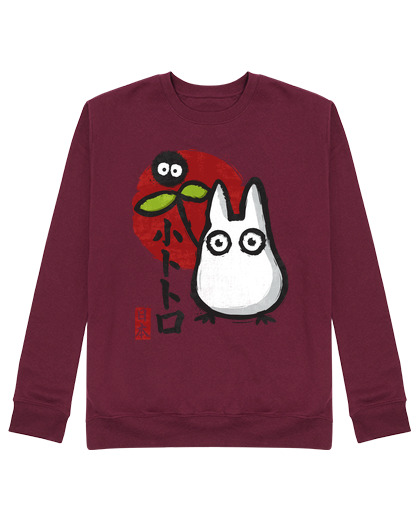 Sweat Unisexe peu de white spirit chibi-totoro