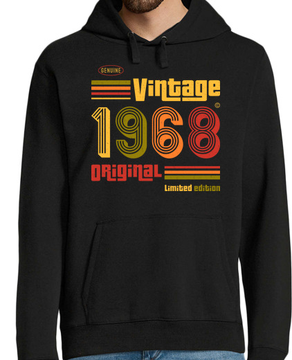 Sweat-shirt À Capuche Pour Homme millésime 1968